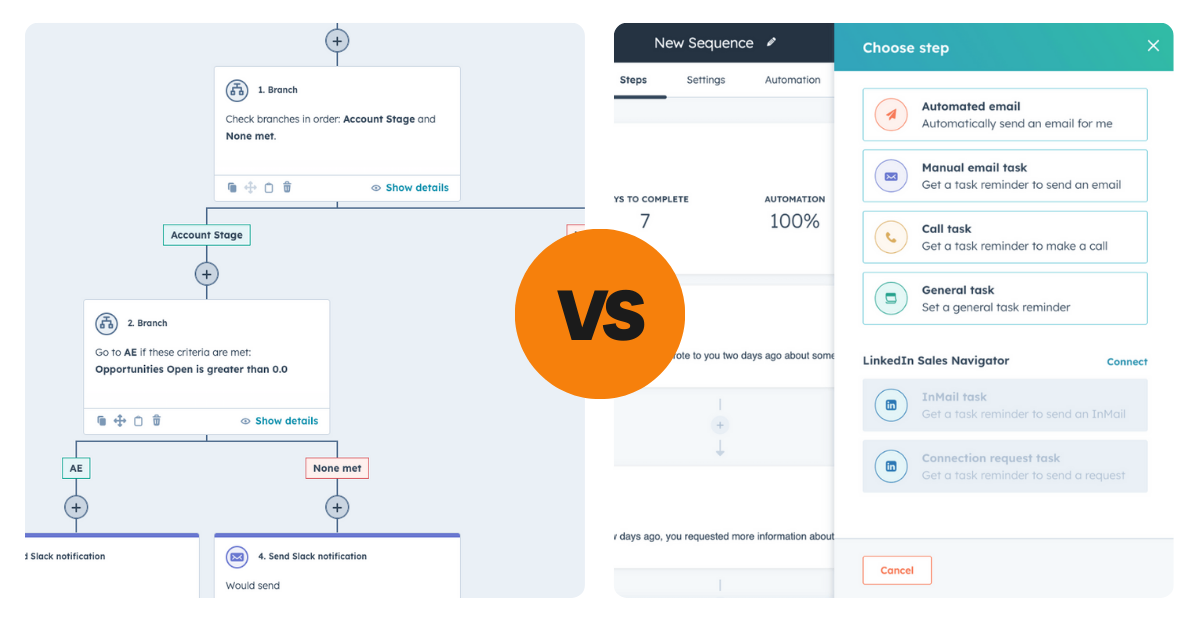 Hubspot Workflows vs Sequences